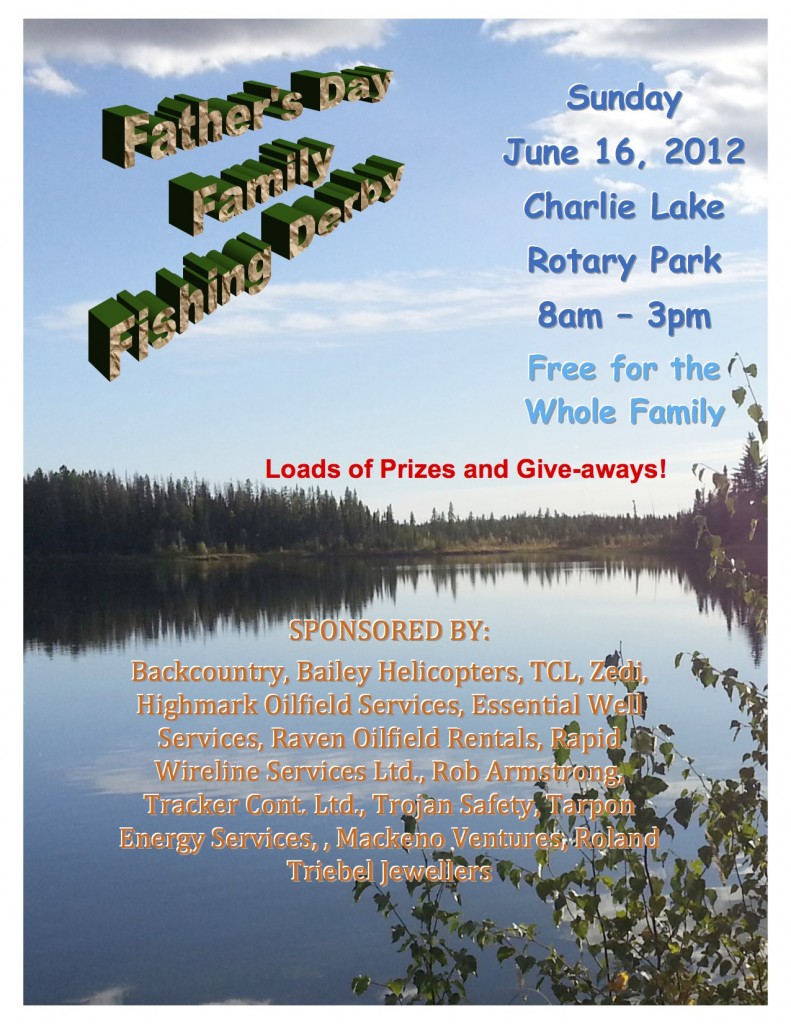 2013 Fishing Derby Poster