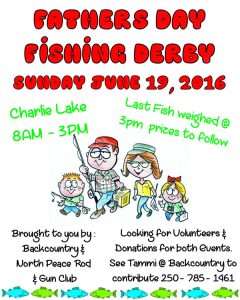 Father's Day Fishing Derby Poster 2016