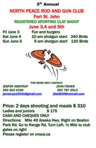 Sporting Clays Shoot 2016 Poster