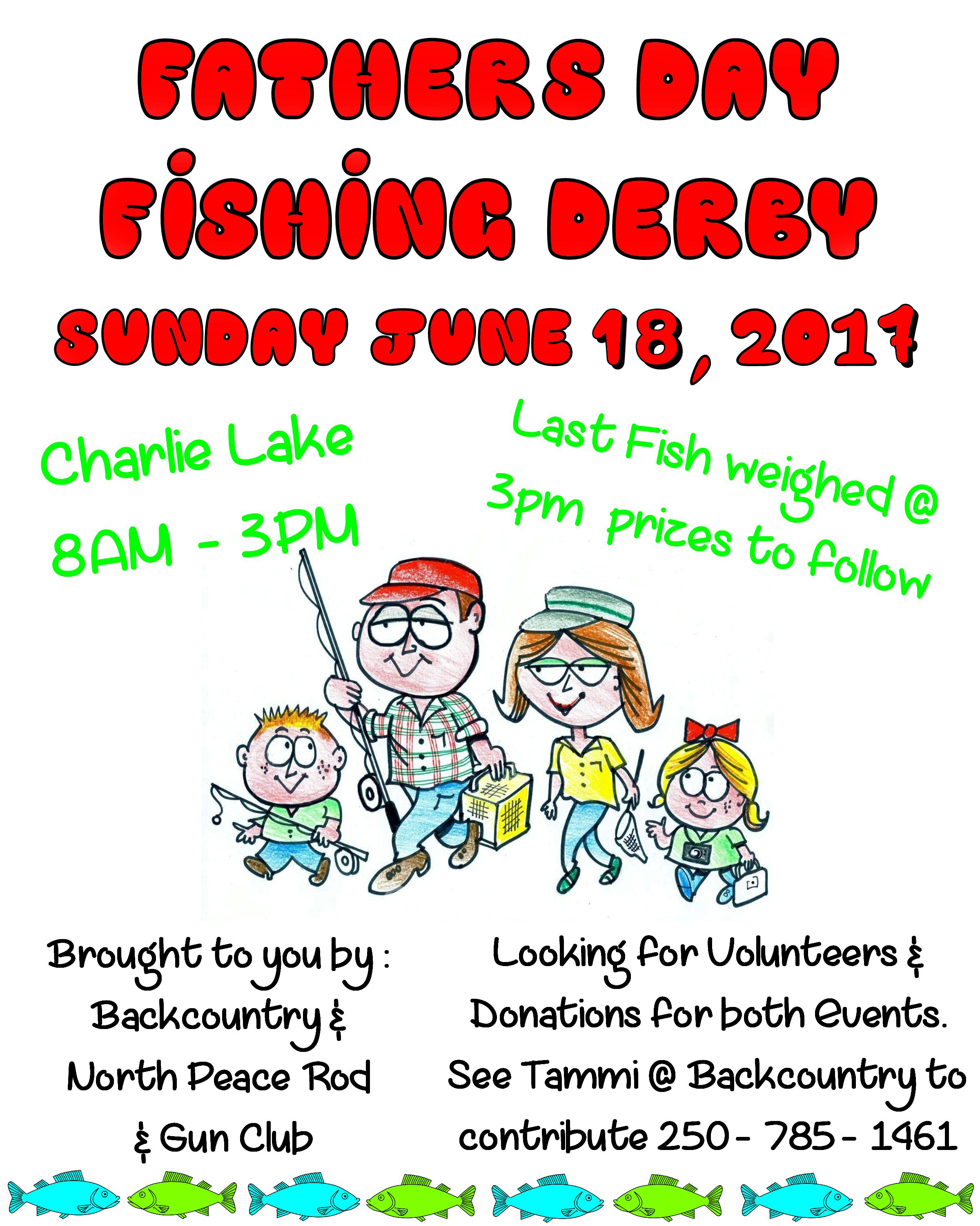 2017 Father's Day Fishing Derby Poster