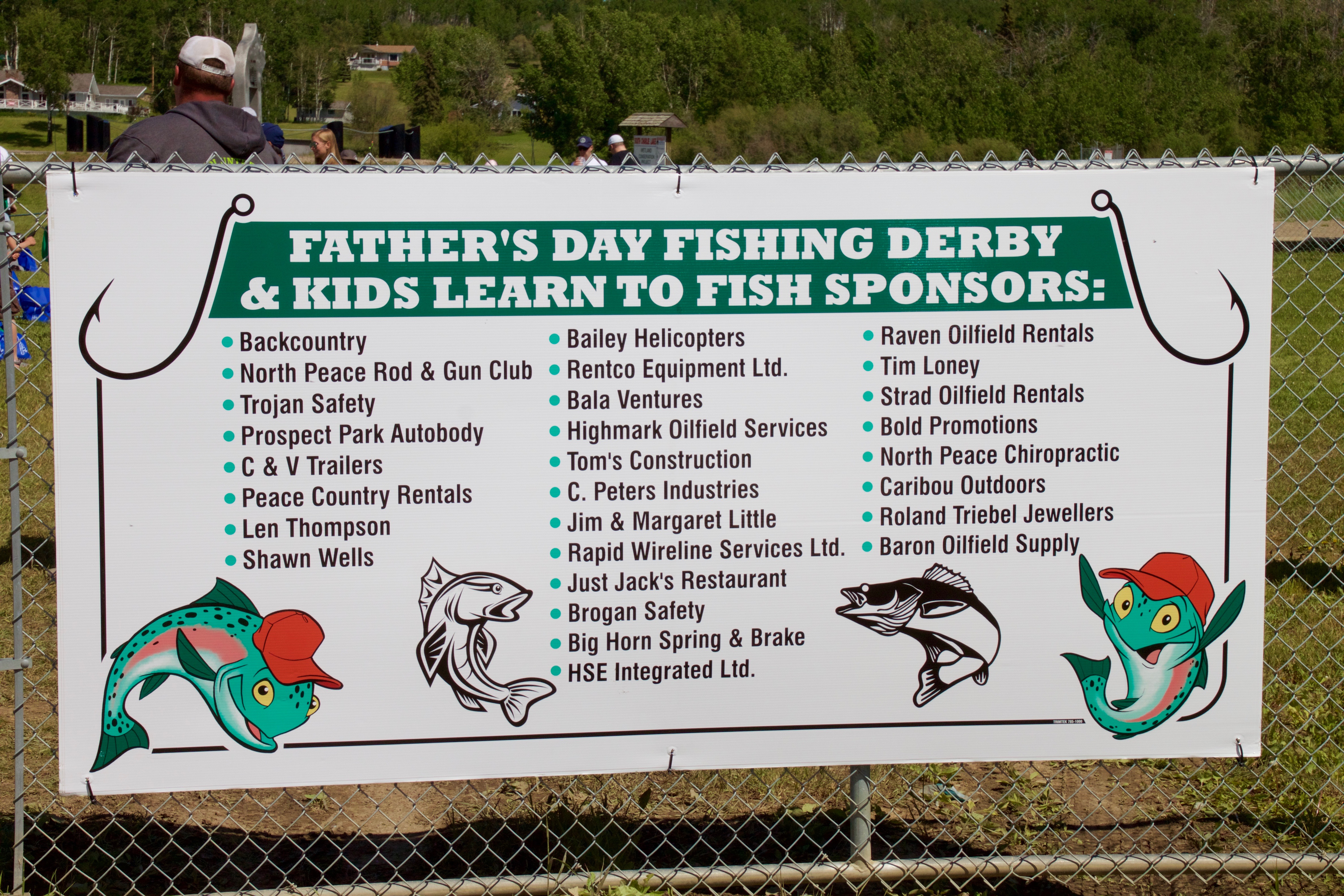 Fishing Weekend 2018 Sponsors Banner