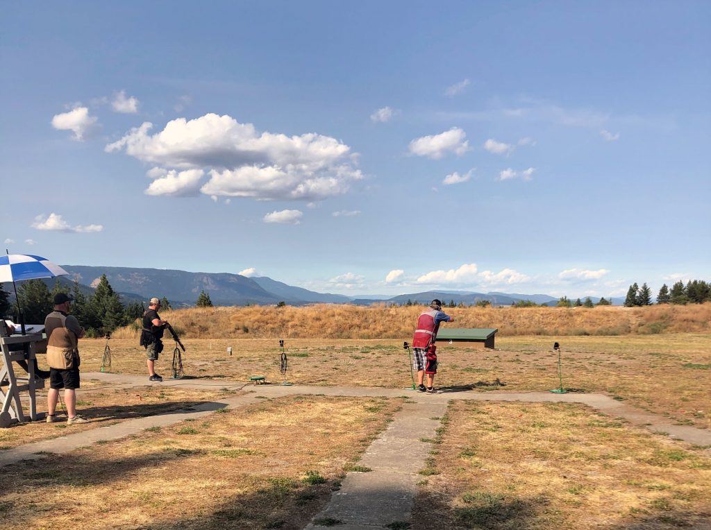 Photo of people shooting trap