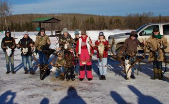Photo of kids with antlers