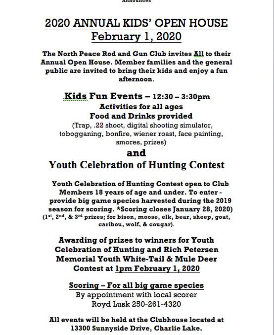 2020 Kids’ Open House